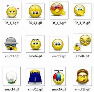 850 MSN Emoticons - 2008