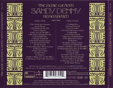 Sandy Denny - The Music Weaver: Sandy Denny Remembered (2008) {2CD Set, Island 530 725-9 rec 1966-1977}