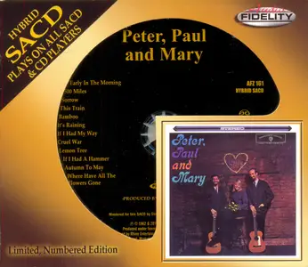 Peter, Paul And Mary - Peter, Paul And Mary (1962) {2014, Hybrid SACD, Limited Edition, Remastered} Repost