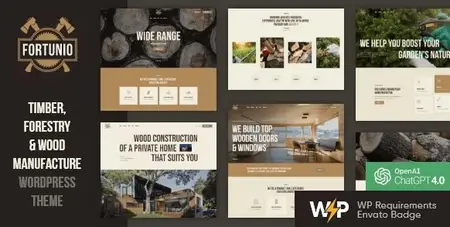 EE - Themeforest - Fortunio - Carpenter, Forestry, Wood Manufacture Theme 17139960 v2.3