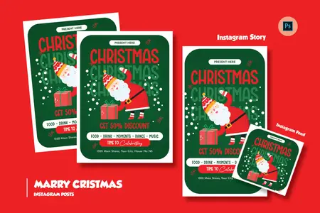 Hosy Christmas Day Flyer Template