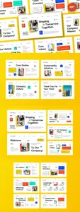 White Yellow Company Profile PPT 2JJ3JC8