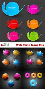 Vectors - Web Style Icons Mix