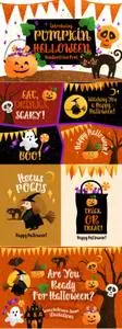 Pumpkin Halloween Font