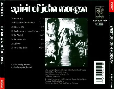 Spirit Of John Morgan - Spirit Of John Morgan (1971) [Reissue 1993] Re-up