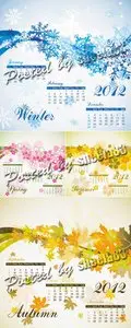 Seasonal Calendar 2012 Vector
