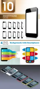 Vectors - Backgrounds with Smartphones