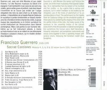 Jordi Savall, La Capella Reial, Hesperion XX - Francisco Guerrero - Sacrae Cantiones (1992) {Naïve Astrée ES 9953 rel 2000}