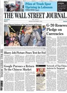 The Wall Street Journal - Monday, 7 September 2015 / Asia