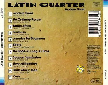 Latin Quarter - Modern Times (1985)