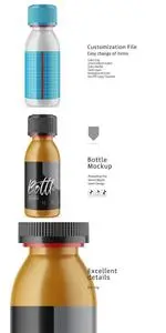 CreativeMarket - Bottle Mockup Matte 3586123