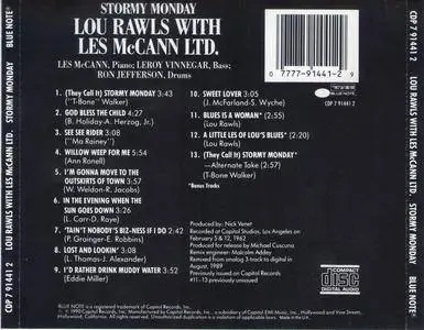 Lou Rawls with Les McCann Ltd. - Stormy Monday (1962) {Blue Note Records CDP 7 91441 2 rel 1990}