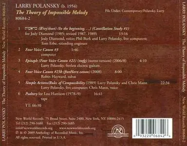 Larry Polansky (b.1954) - The Theory of Impossible Melody (1989) {New World Records 80684-2 rel 2009}