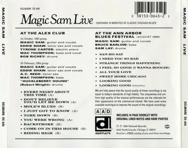 Magic Sam - Magic Sam Live (1963-1969) {Delmark DE-645 rel 1990}