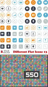 Vectors - Different Flat Icons 13