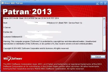 MSC Patran 2013 (64bit) with PDF Documentation