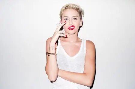 Miley Cyrus at Terry Richardson's studio August 14, 2013