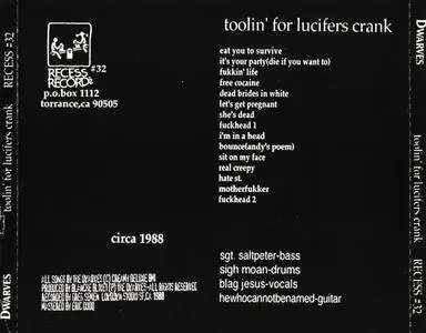 Dwarves - Toolin' For Lucifers Crank (1996) {Recess Records RECESS #32}
