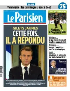 Le Parisien du Mardi 11 Décembre 2018