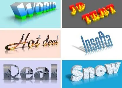 Insofta 3D Text Commander 2.0 Portable
