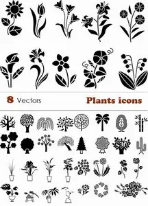 Plants icons Vectors