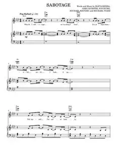 Sabotage - David Guetta ft Bebe Rexha (Piano-Vocal-Guitar)