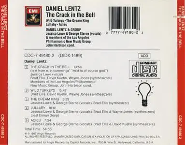 Daniel Lentz - The Crack In The Bell (1987) {Angel Records CDC-7 49180 2}