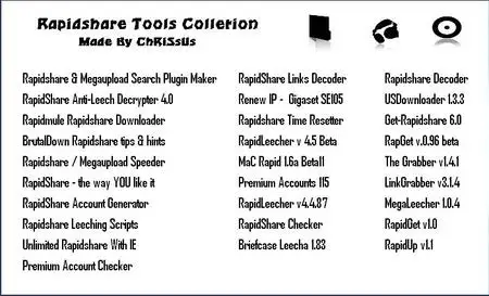 RAPIDSHARE TOOLS COLLECTION
