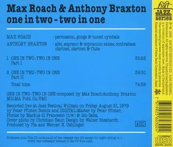 Max Roach & Anthony Braxton - One in Two, Two in One (1979) {hat ART CD 6030 rel 1989}
