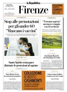 la Repubblica Firenze - 20 Giugno 2021