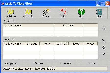 Audio To Video Mixer ver. 3.0.76