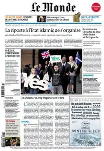 Le Monde du Dimanche 07 et Lundi 08 Septembre 2014