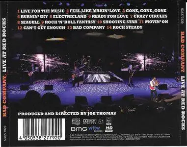 Bad Company - Live At Red Rocks (2017) {CD + DVD9 NTSC Special Edition BMG Soundstage 538277920}