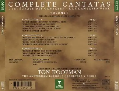 Ton Koopman, Amsterdam Baroque Orchestra & Choir - Johann Sebastian Bach: Complete Cantatas Vol. 7 [3CDs] (1998)
