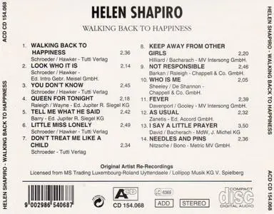 Helen Shapiro - Walking Back To Happiness (199?)