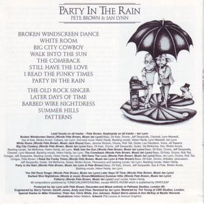 Pete Brown & Ian Lynn - Party In The Rain (1977) [Reissue 2000]
