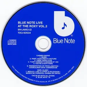 Carmen McRae, Earl Klugh, Blue Note All-Stars - Blue Note Live At The Roxy Vol. 2 (1976) {2012 Japanese BNLA Series TOCJ-50534}