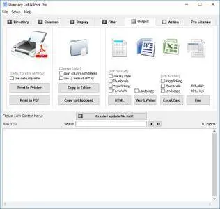 Directory List and Print Pro 3.49 + Portable