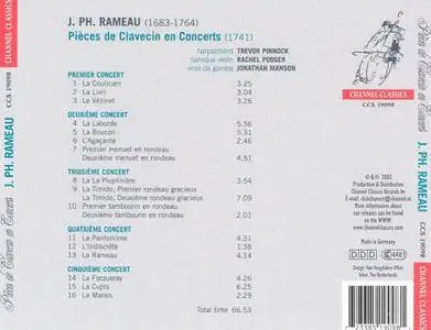 Rachel Podger, Jonathan Manson, Trevor Pinnock – Rameau: Pieces de Clavecin en Concerts (2003)