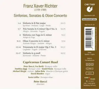 Capricornus Consort Basel, Péter Barczi & Xenia Löffler - Richter: Sinfonias, Sonatas & Oboe Concerto (2017)
