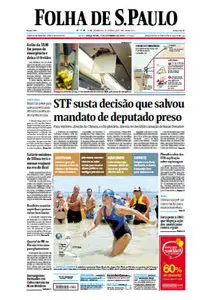 Jornal Folha de São Paulo - 3 de setembro de 2013 - Terça