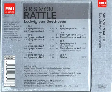 Simon Rattle - Ludwig van Beethoven: Complete Symphonies, Piano Concertos Nos. 1 & 2, Fidelio (2010) 9CD Box Set