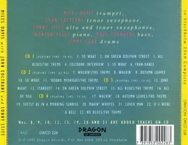 Miles Davis - In Stockholm 1960 Complete (1992) {4CD Set Dragon Records DRCD 228}