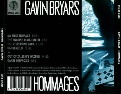 Gavin Bryars - Hommages (1981) Expanded Remastered 2007