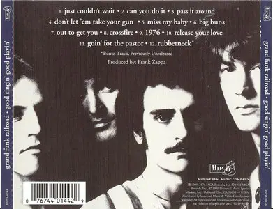 Grand Funk Railroad - Good Singin' Good Playin' (1976) Repost