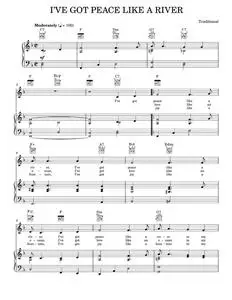 I've Got Peace Like A River - Traditional (Piano-Vocal-Guitar)