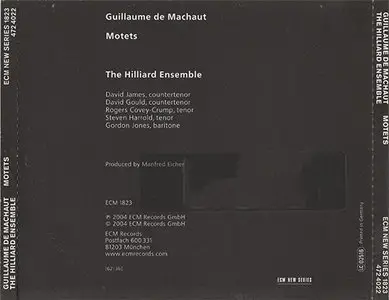 Guillaume de Machaut - The Hilliard Ensemble - Motets [ECM New Series 1823] {Germany 2004} (Repost)