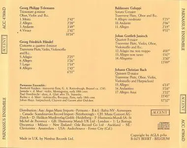 Parnassus Ensemble - Musica da Camera: Telemann, Handel, Galuppi, Janitsch, J.C.Bach (2009)