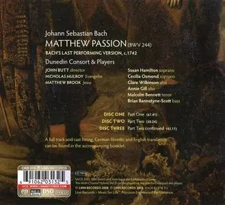 John Butt, Dunedin Consort & Players - Johann Sebastian Bach: Matthew Passion / Matthäus-Passion (2008)