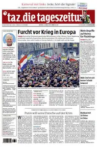 Tageszeitung TAZ vom 03 Maerz 2014